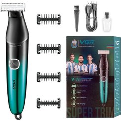 vgr V-339 foil and double-sided blade shaver, professional waterproof electric beard trimmer shaver, Super trim for shaving body, sensitive areas in two directions.