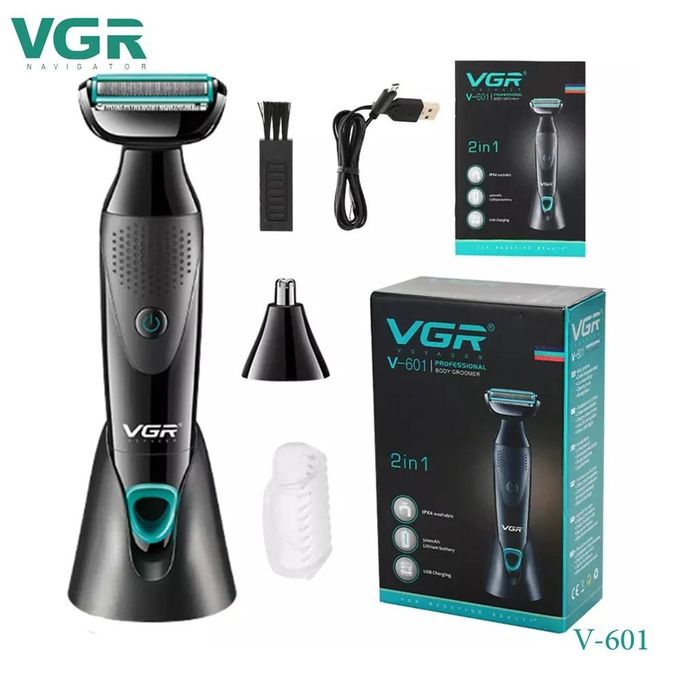 VGR V-601 Professional Body Grooming kit perfect for men's Home and Salon use-2 in 1 Body Hair Cutting Machine.