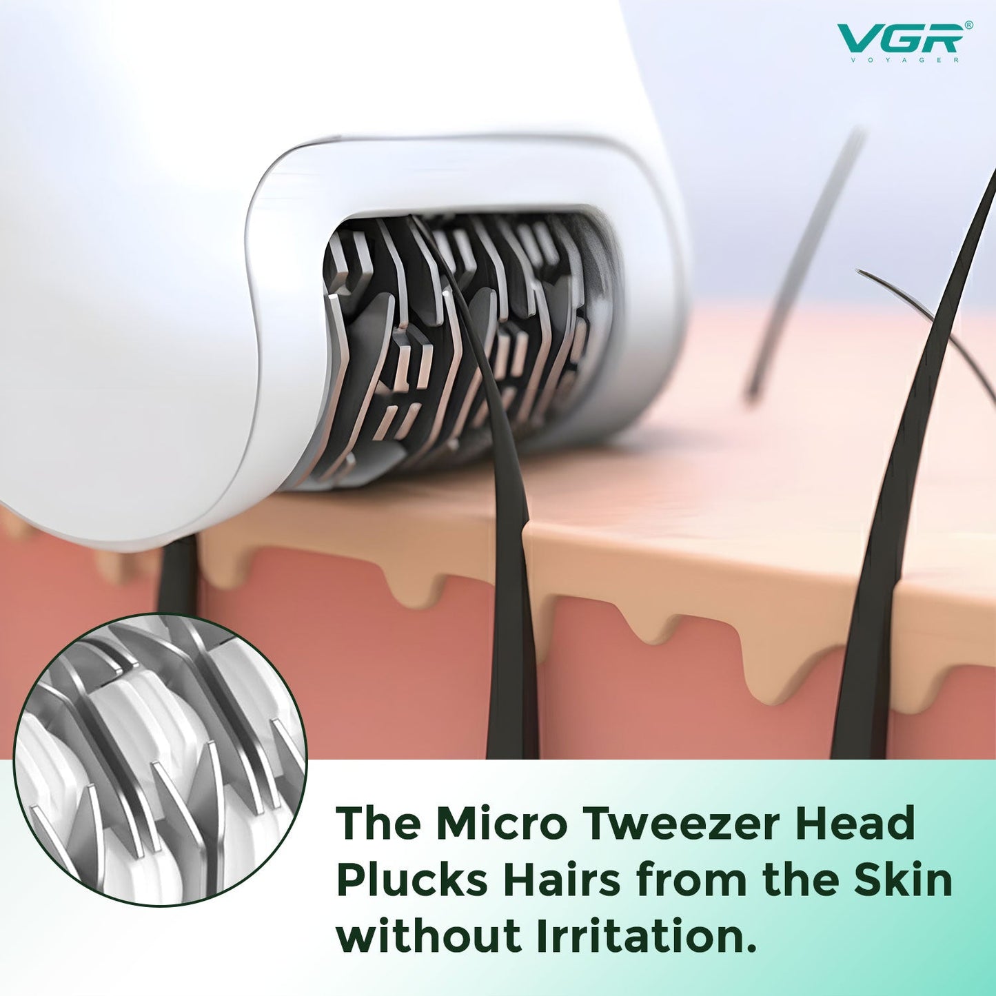 VGR V-762 Professional 3-IN-1 Lady Epilator for Women