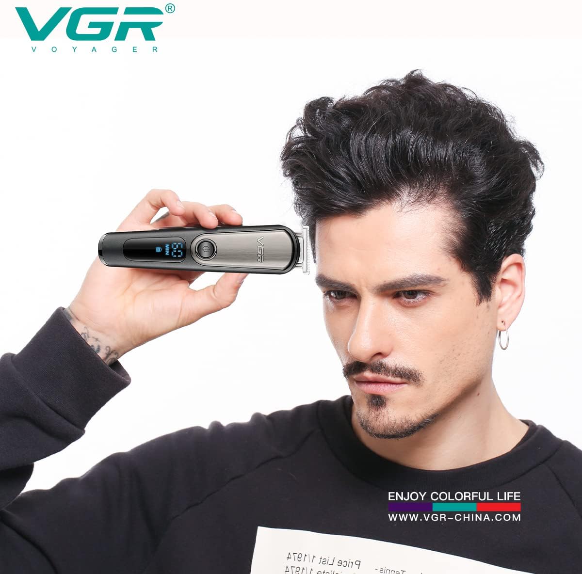 VGR V-105 5-in-1, Face, Hair and Body - Multi Grooming Kit, Hair Trimmer, Beard Trimmer, Ear & Nose Trimmer, Head Shaver Full Body Grooming Kit, Fully Washable IPX6 Waterproof, Runtime: 60 minutes
