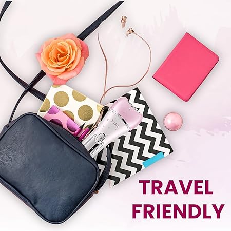 VGR V-733 Professional Ladies Grooming Kit,Epilator for women for full body grooming| 6 in 1 lady care set,LED Display,90min Runtime &600mAh Lithium Battery with IPX 7 Waterproof (Pink)