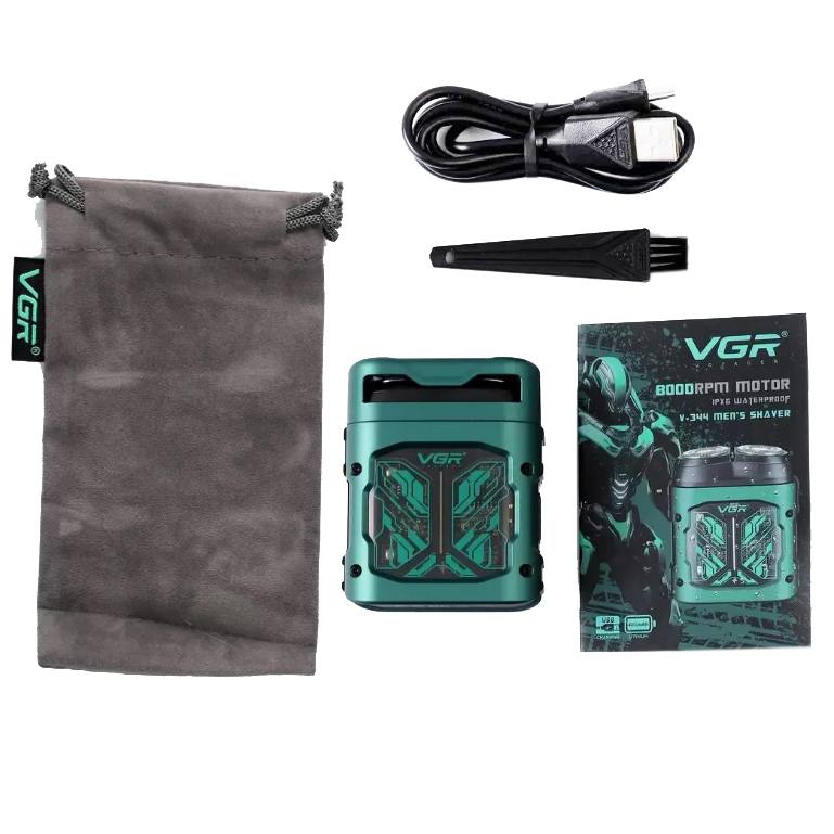 Professional Magnetic Head Electric Face Shaver Portable Beard Trimmer IPX6 Mini Shaver for Men V-344