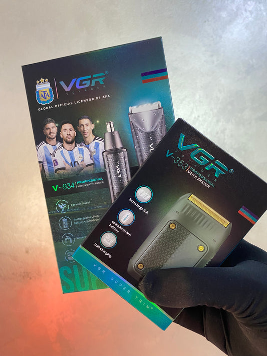 VGR Professional Cordless 2 In 1 Grooming Kit Set Nose And Beard Trimmer