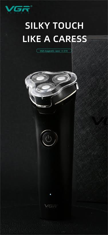 Premium Waterproof Electric Shaver with 3-Head Precision