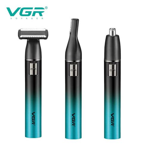 VGR V-628 Hair Clipper And Complete Grooming Kit – 3 In 1 For Body, Ear, Nose, And Bikini, Smart, USB.