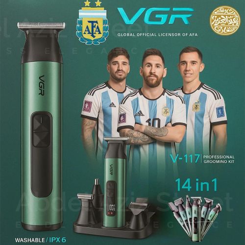 VGR V-117 Professional Haircut Kit 14 in 1.