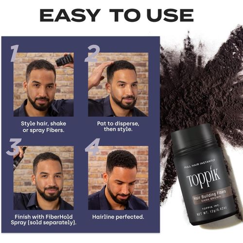 Hair Building Fibers with Premium Keratin Fibers Conceals Hair Thinning and Hair Loss for Fuller Looking Hair that Gives Completely Natural Look For Men and Women Black,- 2 Pieces 27.5grams