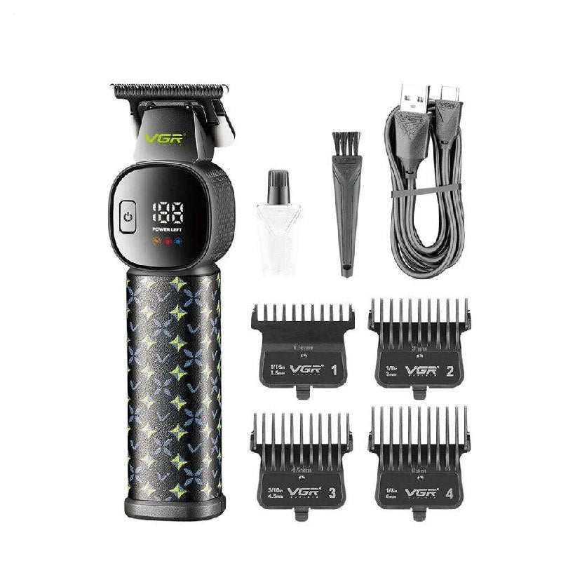 VGR V-185 Professional Hair Clipper for Men with Ceramic and Stainless Steel Blades, 7000 RPM Motor, USB Rechargeable