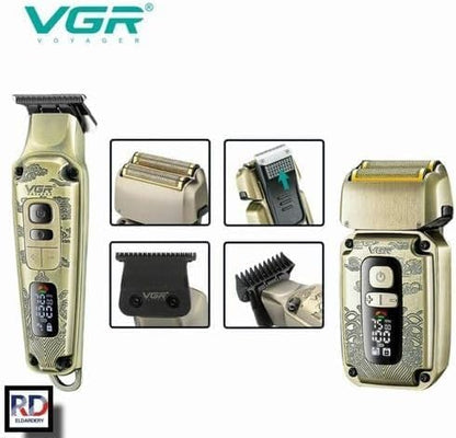 VGR V-641 Cordless Shaver: Professional Shaving, USB Fast Charge, Wet & Dry, Modern Style, Gold