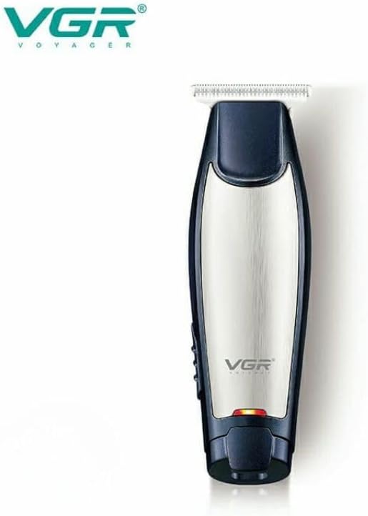 VGR V-212 Professional Razor, 3 Guide Combs, USB Charging, 80 Minutes Run, Silver and Navy