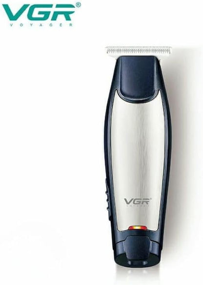 VGR V-212 Professional Razor, 3 Guide Combs, USB Charging, 80 Minutes Run, Silver and Navy