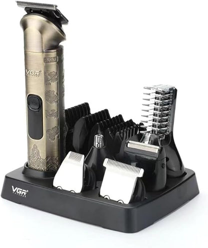 Vgr V-109 Waterproof Ipx6 6 In 1 Professional Set Hair Beard Trimmer Clipper Shaver Nose Trimmer Mesin Gunting Rambut