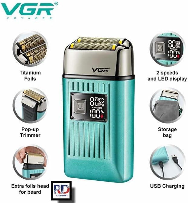 VGR-357 Electric shaving machine works by charging.