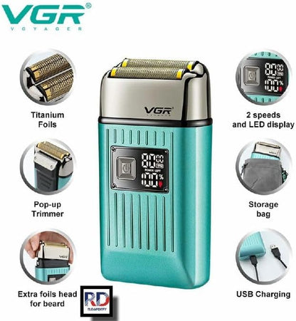 VGR-357 Electric shaving machine works by charging.