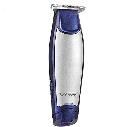 VGR V-212 Professional Razor, 3 Guide Combs, USB Charging, 80 Minutes Run, Silver and Navy