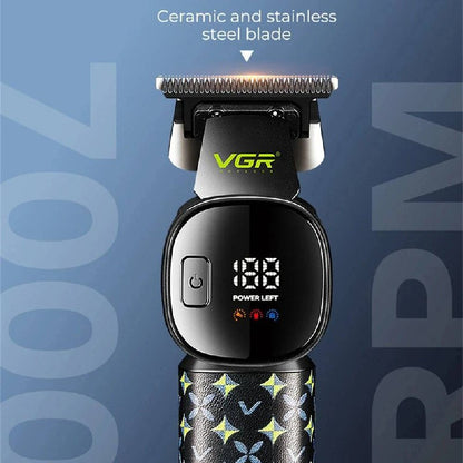 VGR V-185 Professional Hair Clipper for Men with Ceramic and Stainless Steel Blades, 7000 RPM Motor, USB Rechargeable