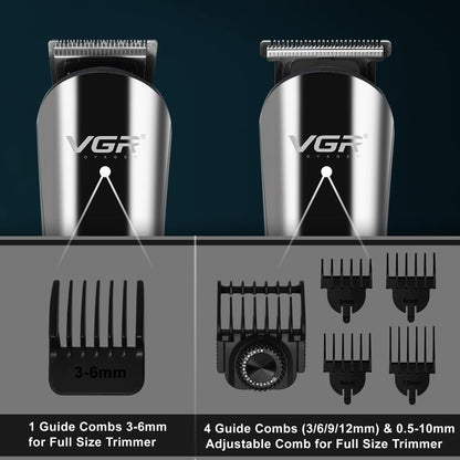 VGR Professional 11in1 IPX6 Washable Grooming Kit Trimmer for Men