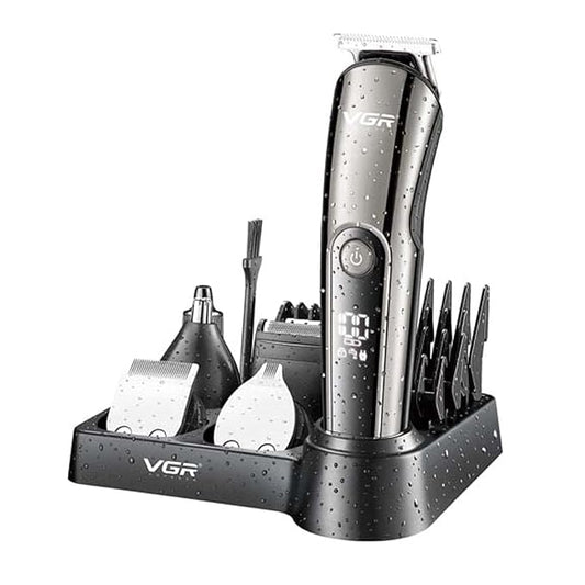 VGR Professional 11in1 IPX6 Washable Grooming Kit Trimmer for Men