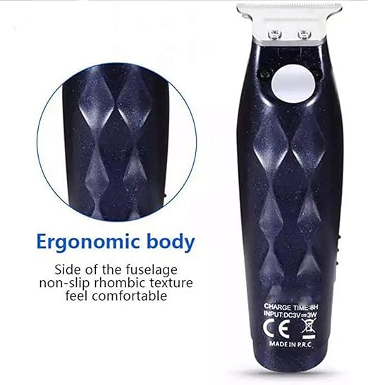 VGR V-212 Professional Razor, 3 Guide Combs, USB Charging, 80 Minutes Run, Silver and Navy