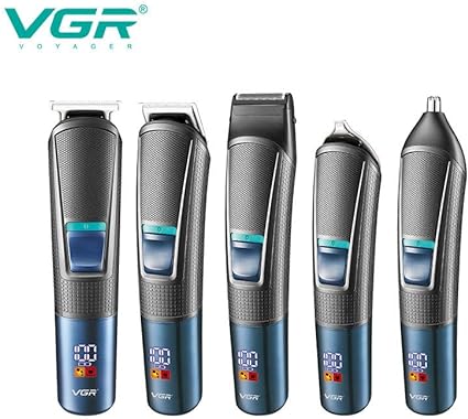 VGR V-108 Professional 10 in 1 Grooming Kit with LED Display