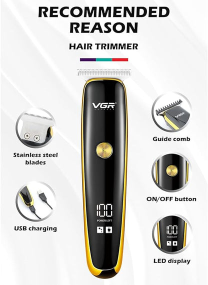 VGR Men Shaver , Professional Hair Trimmer Cordless & Corded