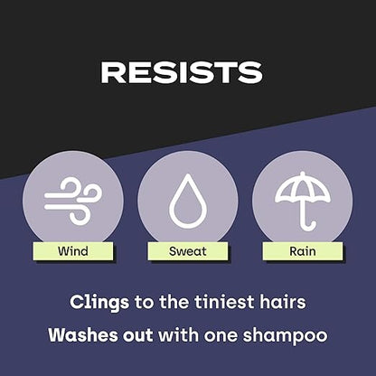 Hair Building Fibers with Premium Keratin Fibers Conceals Hair Thinning and Hair Loss for Fuller Looking Hair that Gives Completely Natural Look For Men and Women Black,- 2 Pieces 27.5grams