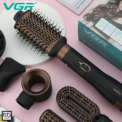 Professional 6 in 1 Hot Air Hair Styler v-491 1000 Watt Special Overheat Protection