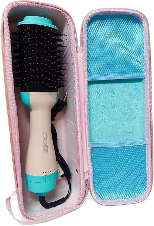 Moehair MO-7168 Professional Hair Dryer Brush, 2400W Hot Air Styler with 360 Swivel Cord, Keratin Protection, Ionic, unique repair hairfunction