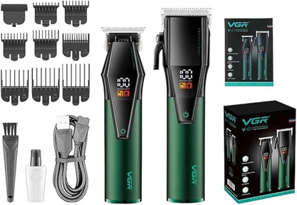 VGR V-677 Hair Clipper – Pro Rechargeable Trimmer for Men & Barbers