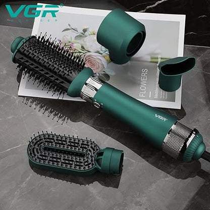 Vgr V-493 Professional 4In1 Hot Air Styler With Ceramic Coating & Overheating Protection Technology (High Power Of 1000 Watts, Green)
