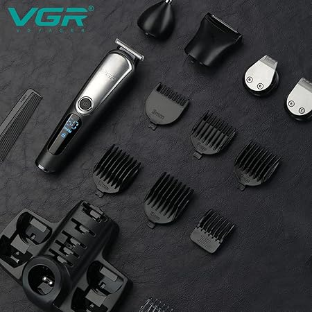 VGR V-105 5-in-1, Face, Hair and Body - Multi Grooming Kit, Hair Trimmer, Beard Trimmer, Ear & Nose Trimmer, Head Shaver Full Body Grooming Kit, Fully Washable IPX6 Waterproof, Runtime: 60 minutes