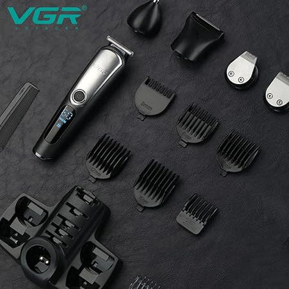 VGR V-105 5-in-1, Face, Hair and Body - Multi Grooming Kit, Hair Trimmer, Beard Trimmer, Ear & Nose Trimmer, Head Shaver Full Body Grooming Kit, Fully Washable IPX6 Waterproof, Runtime: 60 minutes