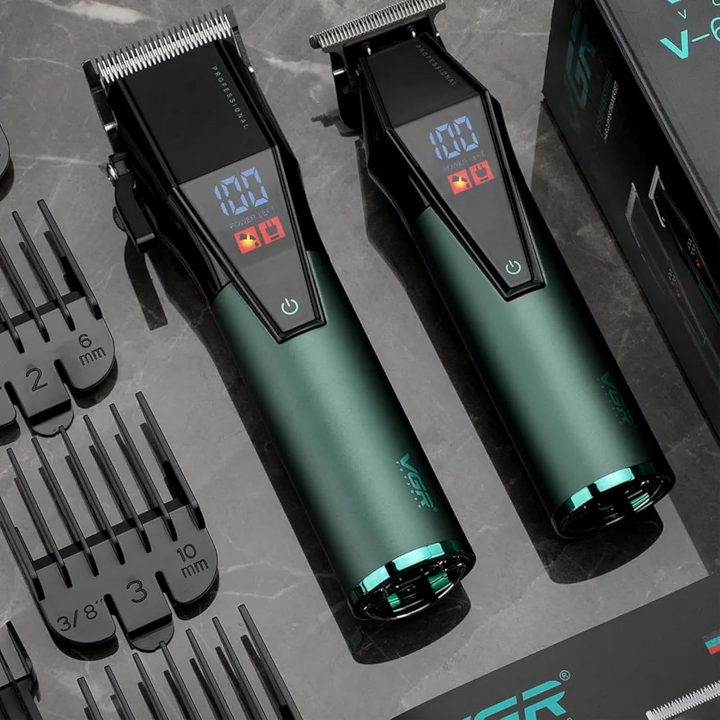 VGR V-677 Hair Clipper – Pro Rechargeable Trimmer for Men & Barbers