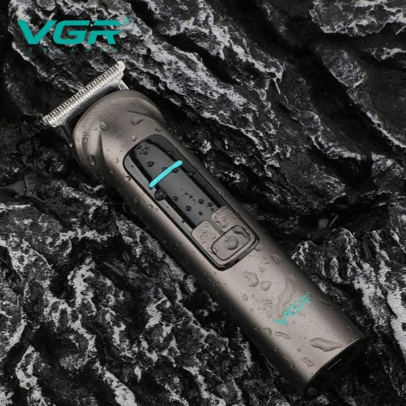 V-096IPX7 Professional Hair Trimmer Kit, 14-in-1 Waterproof Grooming Set with Metal Design, 150-Min Runtime, 7000 RPM Motor, Digital Display, USB Charging, Stand