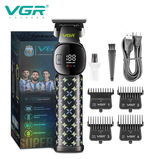 VGR V-185 Professional Hair Clipper for Men with Ceramic and Stainless Steel Blades, 7000 RPM Motor, USB Rechargeable