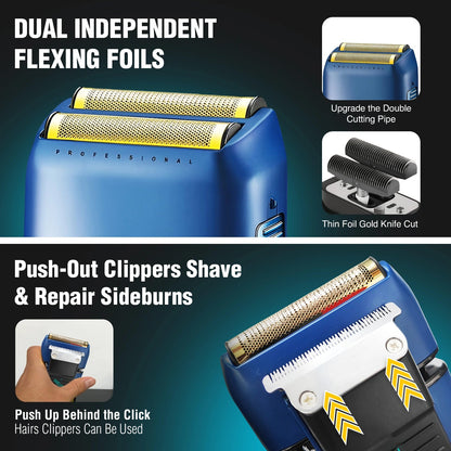 V-362 Electric Trimmer, Beard & Hair Trimmer, Professional Performance and Ergonomic Design, Combining Sharp Blades and Multiple Length Settings