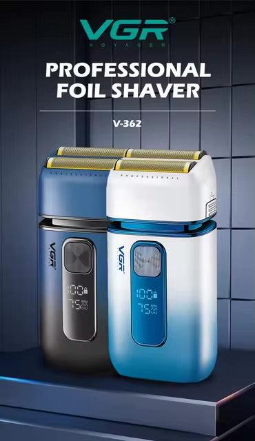 V-362 Electric Trimmer, Beard & Hair Trimmer, Professional Performance and Ergonomic Design, Combining Sharp Blades and Multiple Length Settings