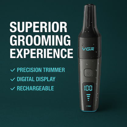 VGR V-603 Professional Nose & Body Trimmer for Men, Black