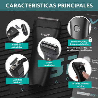 VGR V-351 2-in-1 Electric Shaver Trimmer .