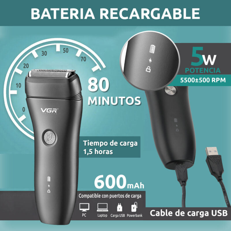 VGR V-351 2-in-1 Electric Shaver Trimmer .