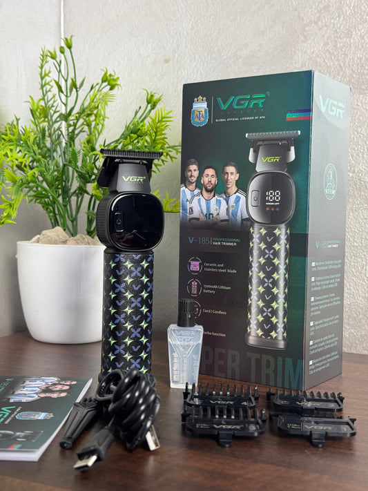 VGR V-185 Professional Hair Clipper for Men with Ceramic and Stainless Steel Blades, 7000 RPM Motor, USB Rechargeable