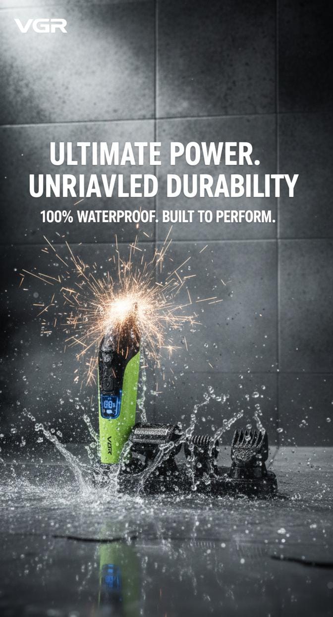 VGR V-634 4-in-1 Full Body Grooming Kit | Rechargeable Men’s Body Trimmer & Shaver