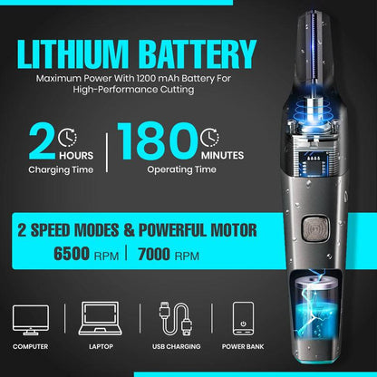 VGR V-603 Professional Nose & Body Trimmer for Men, Black