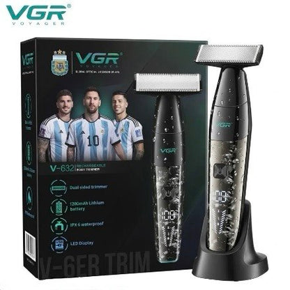 VGR V-632 Double-Blade Trimmer for Body, Beard, and Sensitive Areas