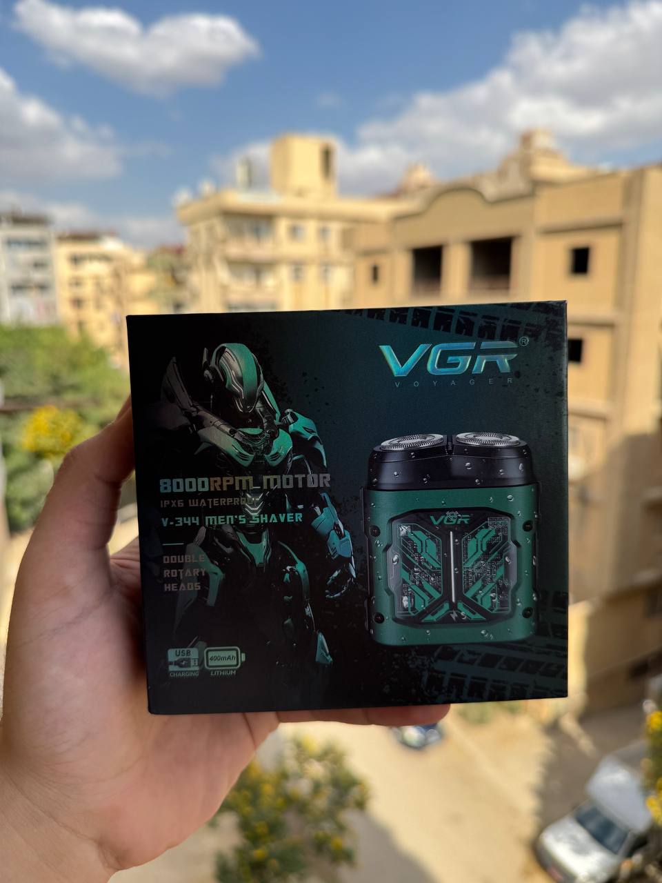 Professional Magnetic Head Electric Face Shaver Portable Beard Trimmer IPX6 Mini Shaver for Men V-344