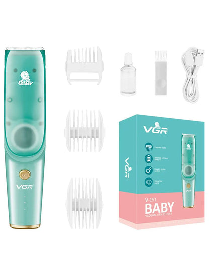VGR V-151 Hair Clipper, Rechargeable, for Kids - Green