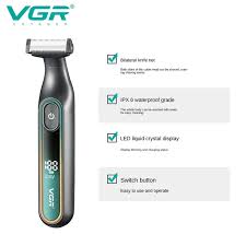 VGR Shaver Waterproof Household Rechargeable Adjustable Electric Razor LED Full Body Washable Reciprocating Men's Shaver V-360