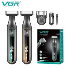 VGR Shaver Waterproof Household Rechargeable Adjustable Electric Razor LED Full Body Washable Reciprocating Men's Shaver V-360