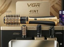 VGR V-495 Professional 4-in-1 Hot Air Hair Styling Brush - 1200W