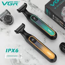 VGR Shaver Waterproof Household Rechargeable Adjustable Electric Razor LED Full Body Washable Reciprocating Men's Shaver V-360